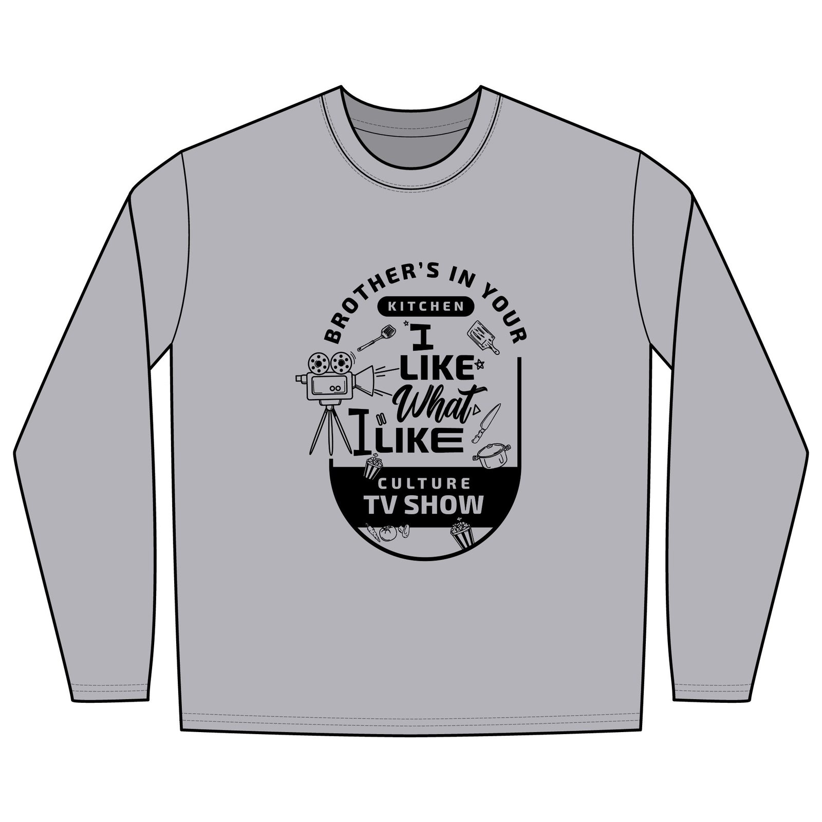 Long Sleeve T-Shirt — "I Like What I Like" TV Show Culture Graphic - Image 5